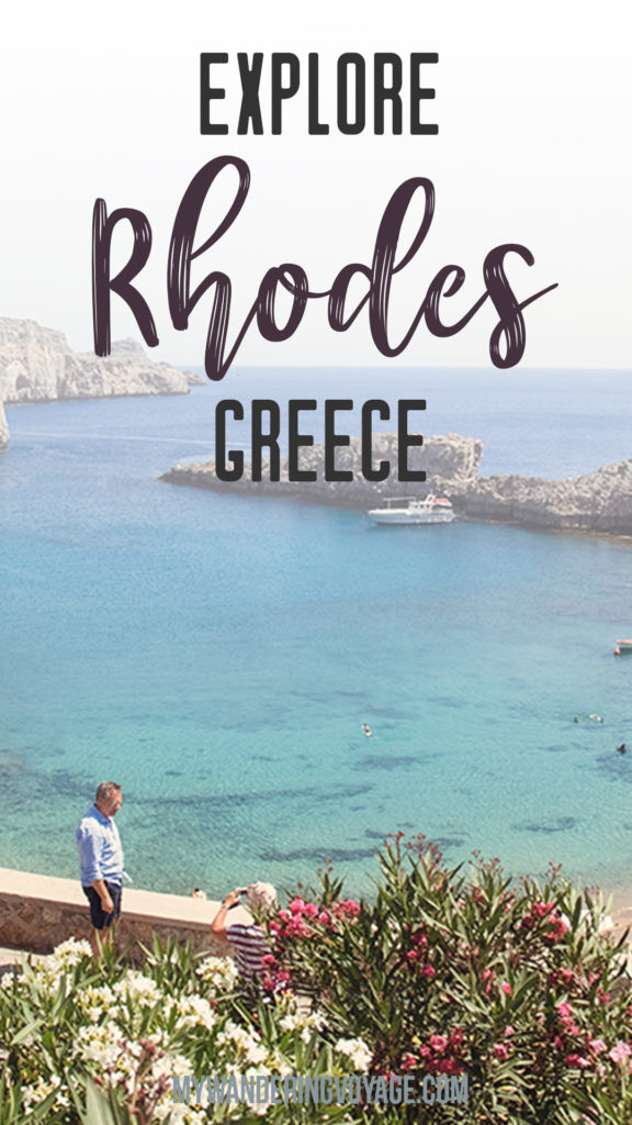 Exploring the Greek island of Rhodes | Talk a trip through the ages on the Greek island of Rhodes. Here you can stroll through the ancient streets in the UNESCO world heritage site of Old Town Rhodes or explore the pedestrian only town of Lindos. Also, take in the sun on the beach while you look out at the Mediterranean. | My Wandering Voyage