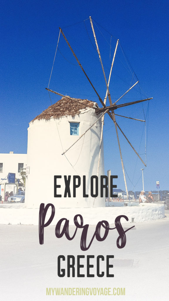 Paros, Greece, the island of my dreams | Paros is a relaxing getaway in the Greek Islands. Check out the beautiful town of Parikia, grab gelato, relax on one of its many beaches and enjoy the laid-back island vibe. | My Wandering Voyage travel blog #paros #greece #greekislands #travel