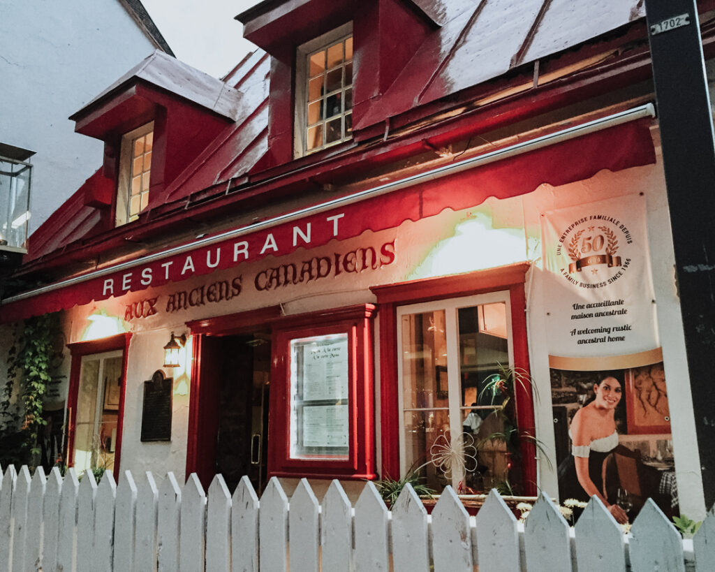 Aux Anciens Canadiens | Weekend Itinerary: Best Things to do in Quebec City | My Wandering Voyage travel blog #Quebec #QuebecCity #Canada #Travel