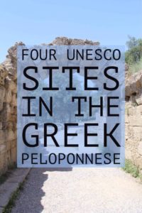 UNESCO Greek Peloponnese | Visit these ancient Greek sites located on the Greek Peloponnese peninsula | My Wandering Voyage #travel blog #Greece #UNESCO