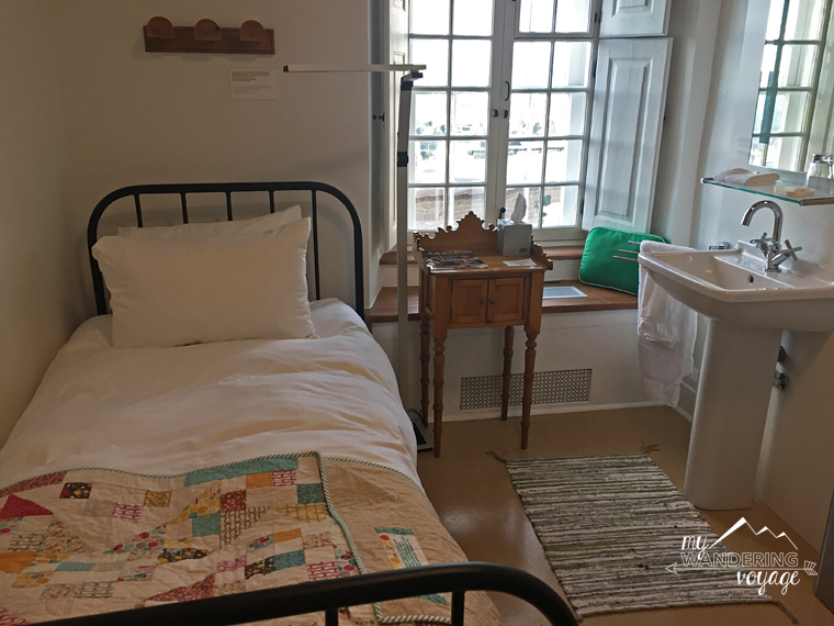 Authentic room at Le Monestere des Augustines monastery | My Wandering Voyage travel blog