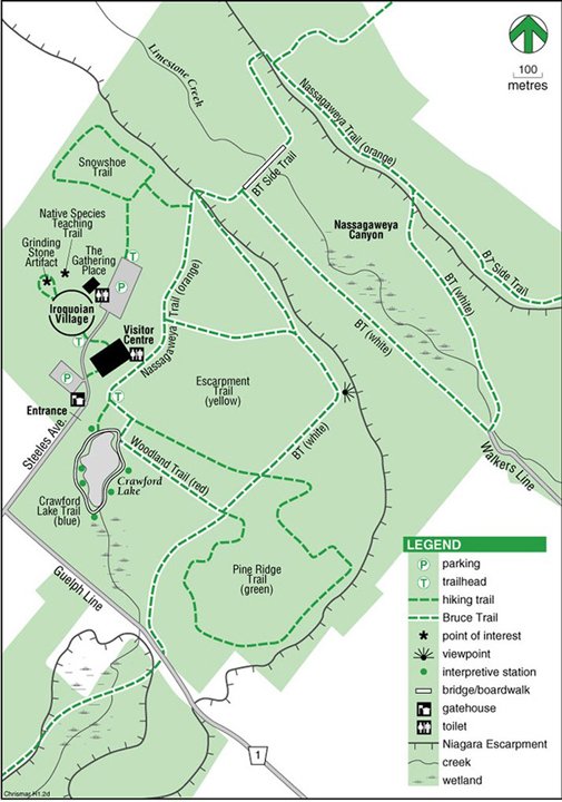 Crawford Lake Conservation Area Map