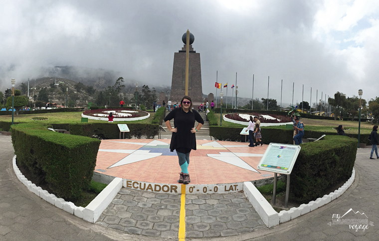 Standing on the "equator" in Quito, Ecuador | My Wandering Voyage travel blog