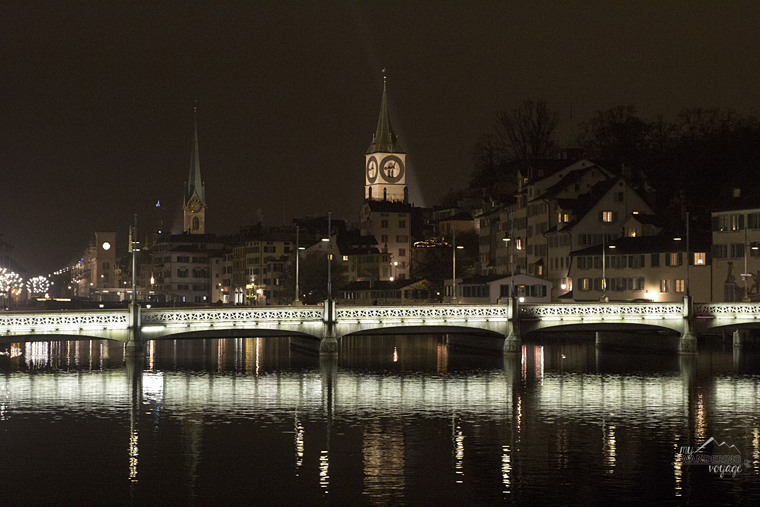 At night in Zurich, Switzerland | My Wandering Voyage travel blog