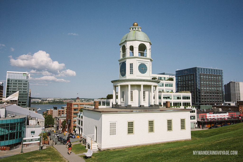 Halifax Town Clock - From its delicious eats, historic buildings and magnificent waterfront, there is much to do in Halifax. Bring your walking shoes and a camera, because you’re going to want to capture the beauty of this city on the Atlantic Ocean | My Wandering Voyage travel blog