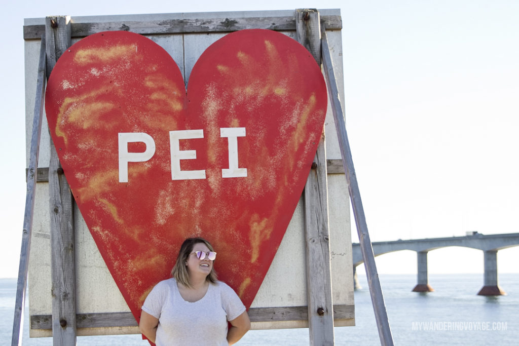 I Heart PEI - Prince Edward Island, one of the four Canadian Atlantic provinces, is full of stunning landscapes and island hospitality. Known for its red-sandy beaches and glorious seafood, PEI offers a little something for everyone. Nine places to explore in Prince Edward Island | My Wandering Voyage Travel Blog