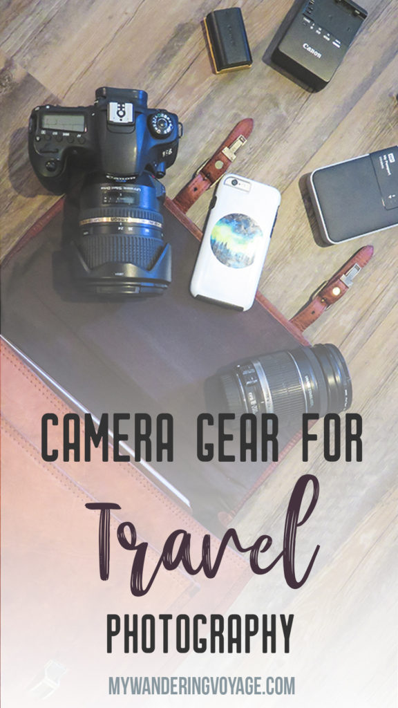 Camera gear for travel photography – Capturing beautiful landscapes or fleeting moments in time, a camera is the best thing you can pack on your travels. Here are some ideas for camera gear to pack on your next trip. | My Wandering Voyage travel blog