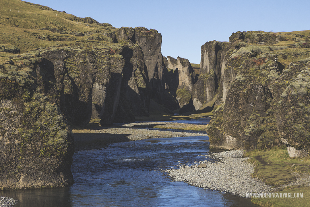 Fjadrargljufur canyon - Don’t leave Iceland without going to these eight stops along Iceland’s South Shore | My Wandering Voyage travel blog