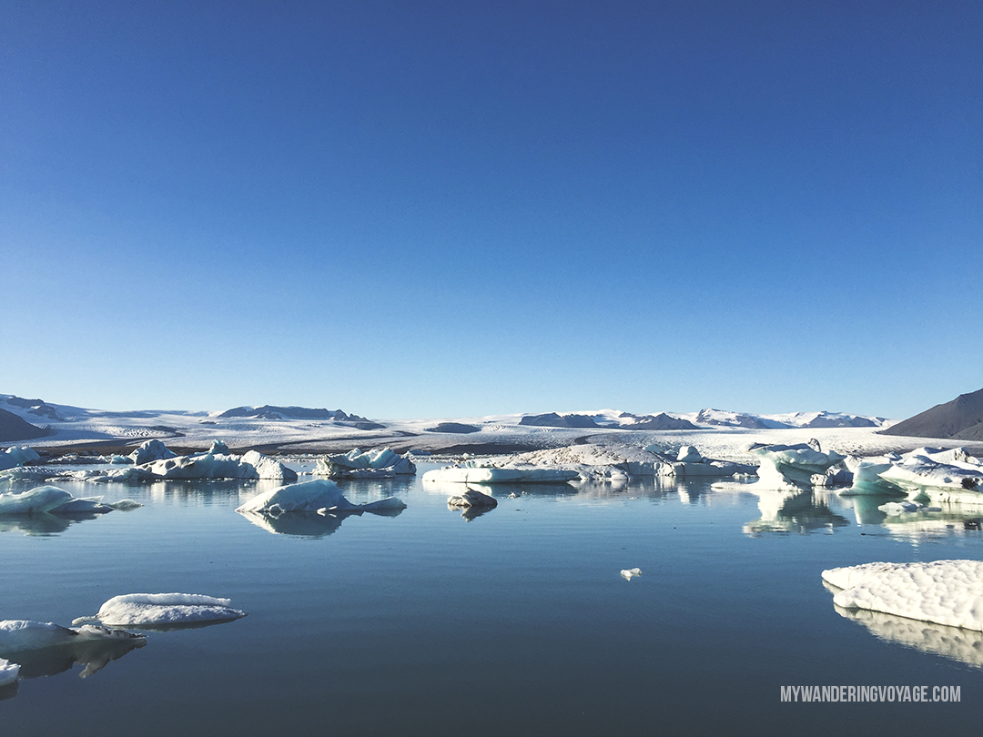 Jokulsarlon glacier lagoon - Don’t leave Iceland without going to these eight stops along Iceland’s South Shore | My Wandering Voyage travel blog