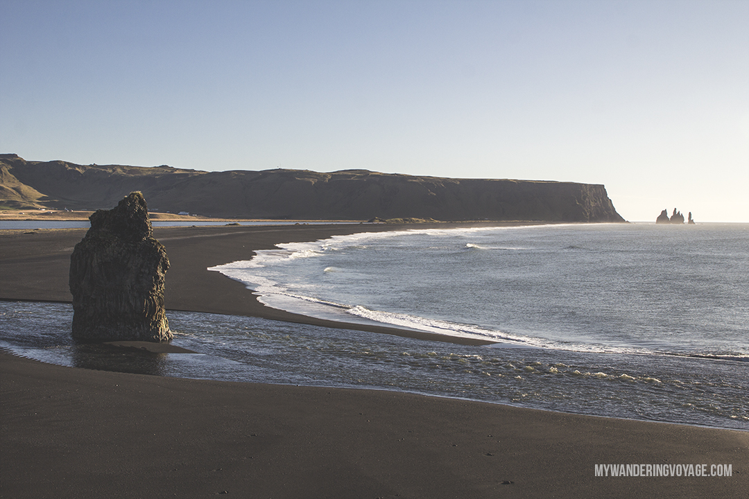 View of Reynisfjara beach - Don’t leave Iceland without going to these eight stops along Iceland’s South Shore | My Wandering Voyage travel blog