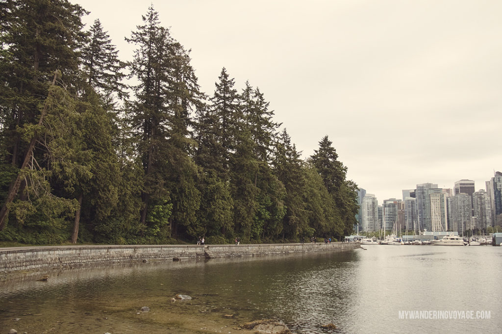 Vancouver seawall in Stanley Park | Get out and explore Beautiful British Columbia. From the coastal rainforests to the summit of mountains to cities like Vancouver and Victoria, there is so much to discover in British Columbia. Here’s everything you need to see in 10 days in British Columbia | My Wandering Voyage travel blog