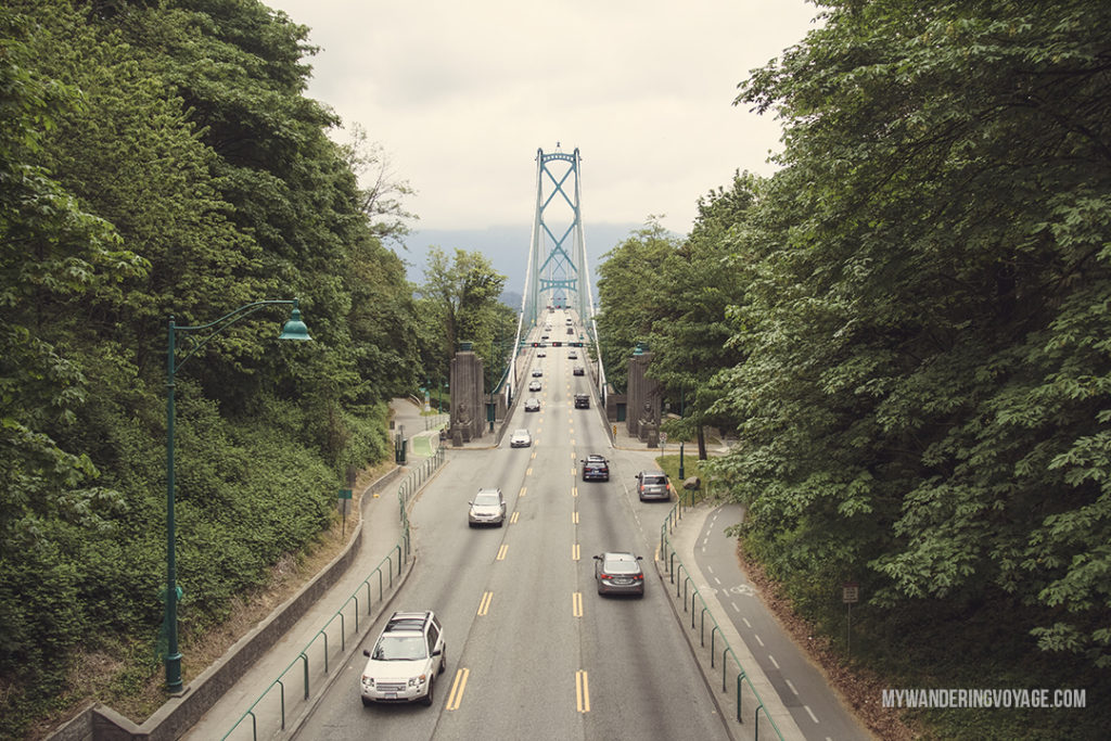 Vancouver's Lions Gate Bridge | Get out and explore Beautiful British Columbia. From the coastal rainforests to the summit of mountains to cities like Vancouver and Victoria, there is so much to discover in British Columbia. Here’s everything you need to see in 10 days in British Columbia | My Wandering Voyage travel blog