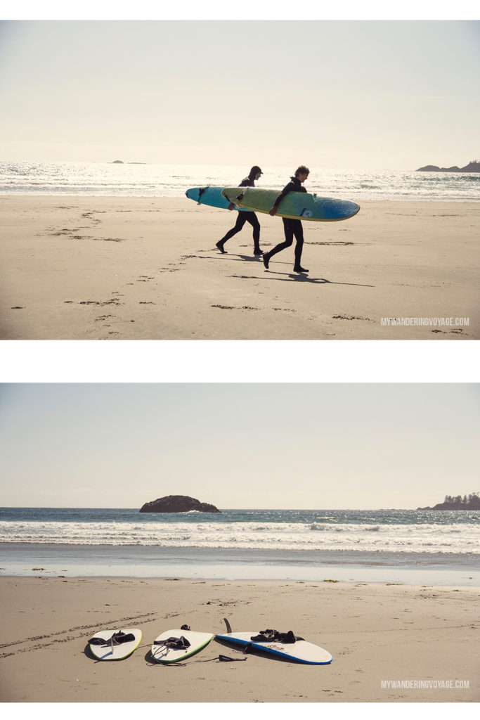 Surfing in Tofino | Explore the mighty and wild Tofino, British Columbia. This western coastal town on Vancouver Island is perfect for every adventurer. Try surfing or eat your way through town. #tofino #britishcolumbia #ExploreBC #exploreCanada