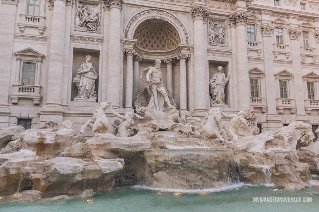 Trevi Fountain Rome | You’ve got 10 days to explore Italy, so where do you start? This 10 day Italy itinerary will take you from Rome to Venice to Florence to Tuscany. Explore Italy in 10 days | My Wandering Voyage #travel blog #Italy #Rome #Venice #itinerary 