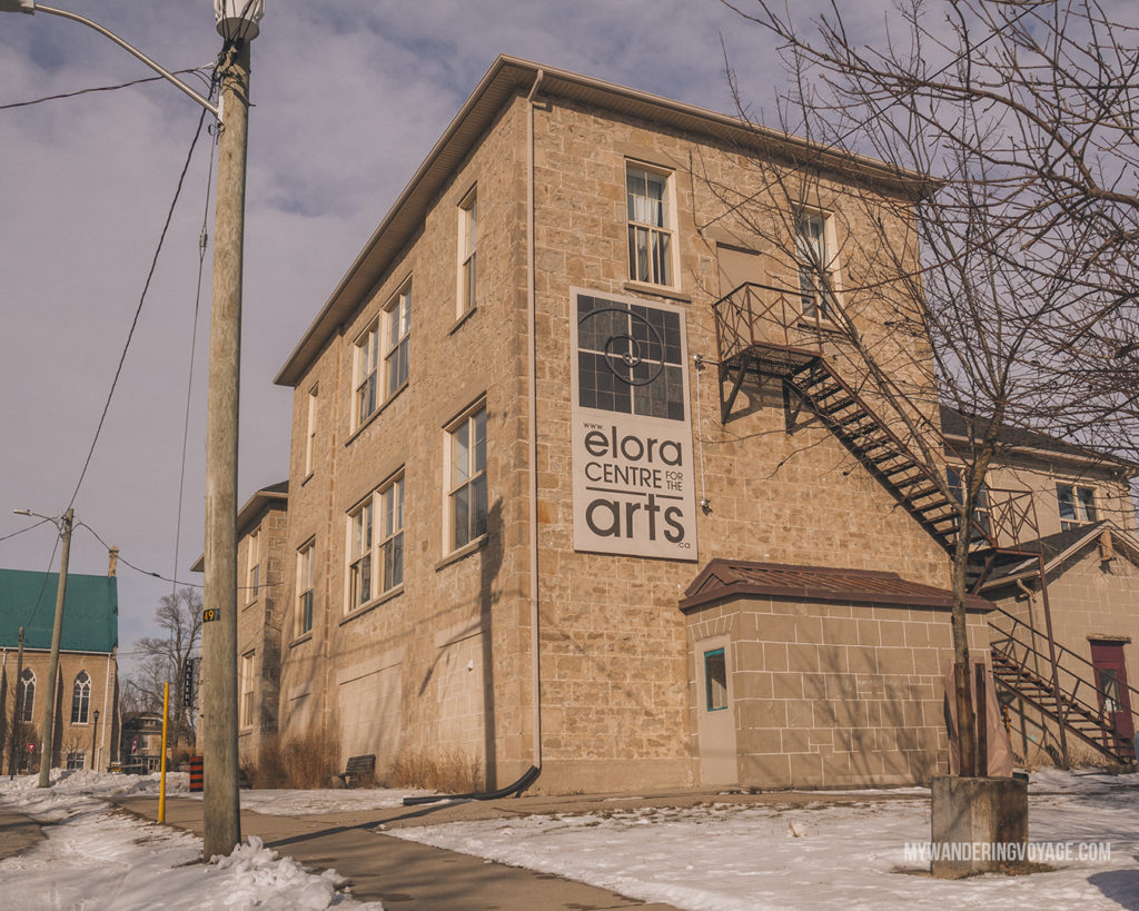 Elora Centre for the Arts | The ultimate list of things to do in Elora, Ontario. Visit Elora for its small town charm, natural beauty and one-of-a-kind shops and restaurants | My Wandering Voyage travel blog
