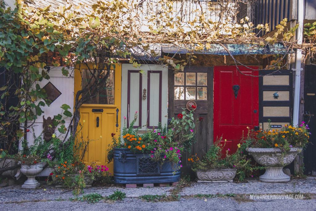 Elora Door | The ultimate list of things to do in Elora, Ontario. Visit Elora for its small town charm, natural beauty and one-of-a-kind shops and restaurants | My Wandering Voyage travel blog