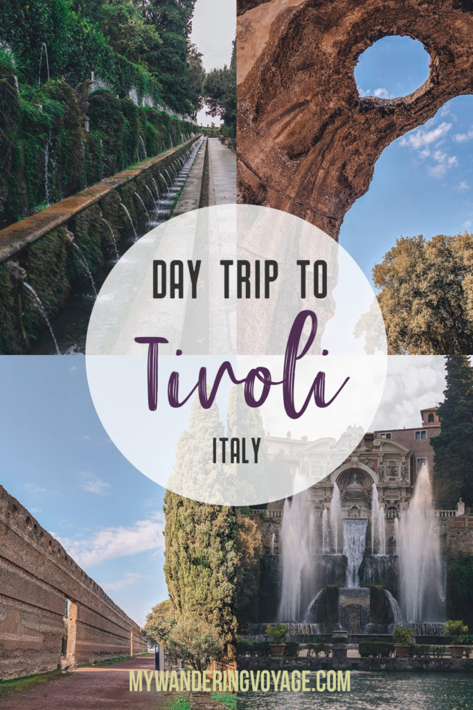 Visit UNESCO World Heritage Sites Villa Adriana and Villa d’Este in a day trip to Tivoli, Italy, a mountainside town about 30 kilometres from Rome. | My Wandering Voyage travel blog #rome #italy #travel #UNESCO