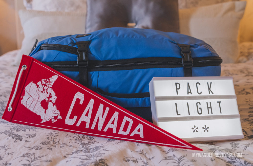 Pack Light | In Canada, summer temperatures range from coast to coast to coast. It can be hard to know what to pack for Canada in summer. This guide will help. #packingguide #packinglist #summertravel #travel #Canada