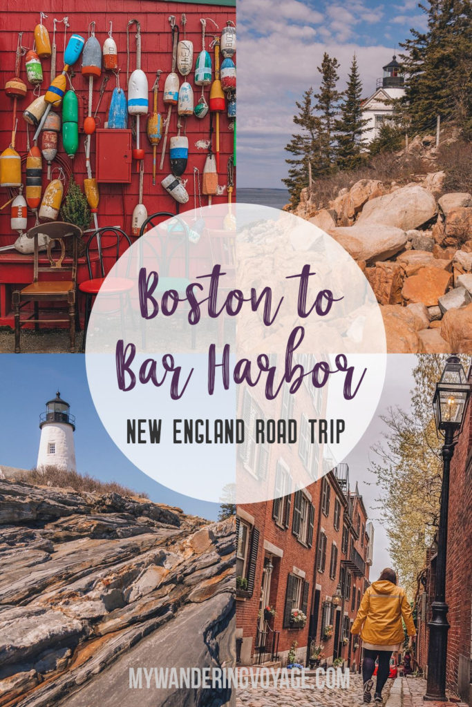 This New England road trip itinerary will take you on the scenic route from Boston to Portland, Mid Coast Maine and Acadia National Park. | My Wandering Voyage #Boston #Portland #Maine #travel