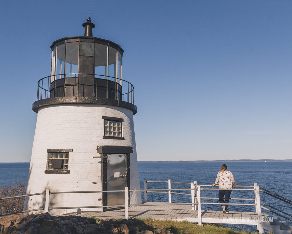 Owls Head Lighthouse | This New England road trip itinerary will take you on the scenic route from Boston to Portland, Mid Coast Maine and Acadia National Park. | My Wandering Voyage #Boston #Portland #Maine #travel