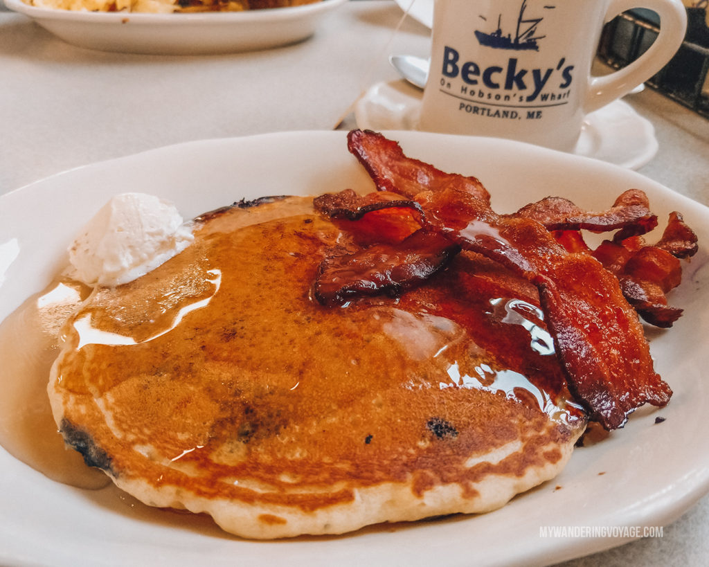 Becky's Diner, Portland | This New England road trip itinerary will take you on the scenic route from Boston to Portland, Mid Coast Maine and Acadia National Park. | My Wandering Voyage #Boston #Portland #Maine #travel