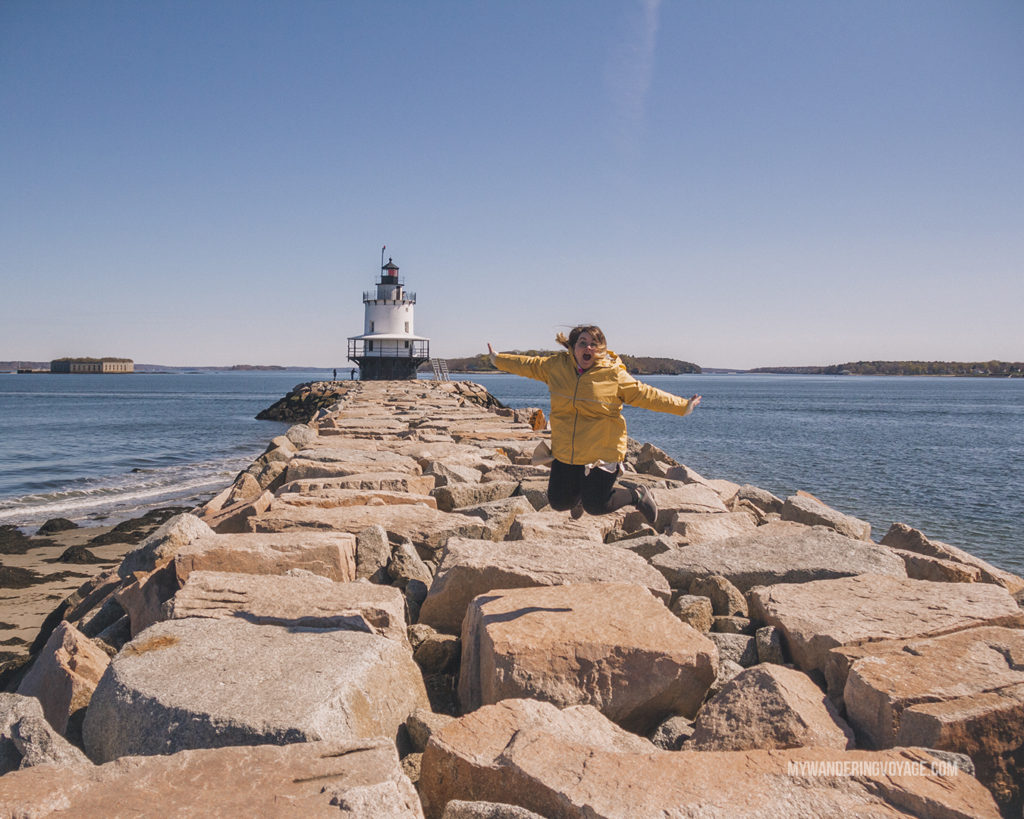 Spring Point Ledge Light | Grab your best gal pals or significant other for the ultimate weekend getaway in Portland, Maine. Find where to stay, what to eat and things to do in this guide to Portland, Maine. | My Wandering Voyage travel blog #Portland #Maine #USA #travel