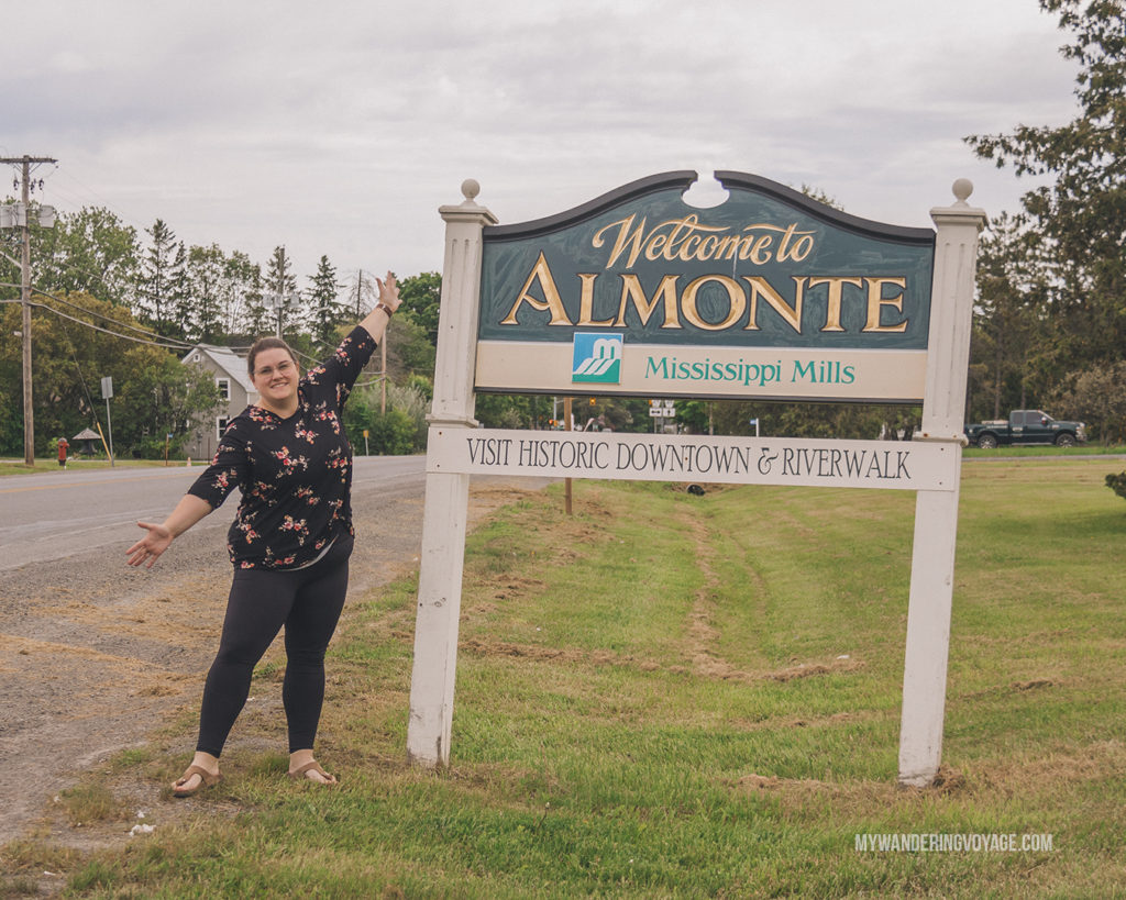 Welcome to Almonte, Ontario sign