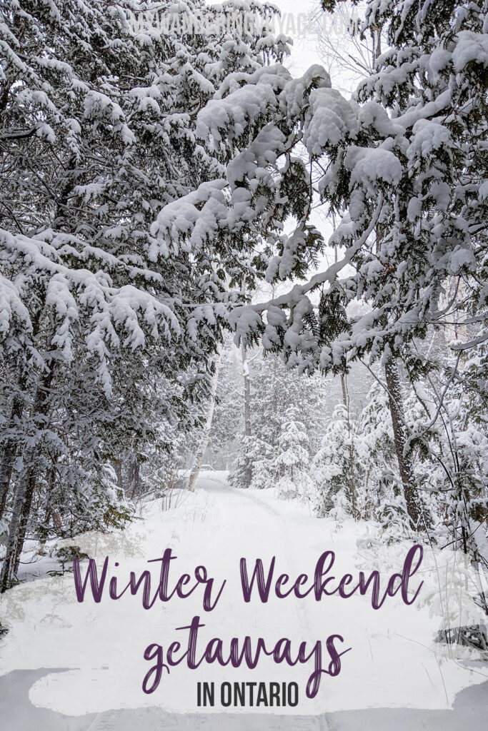 Despite the blistering cold, the layers of clothes and lack of sun, there are so many great reasons to enjoy winter in Ontario, Canada! These nine towns across Ontario have embraced the season. So, bundle up and get ready to explore the best winter destinations in Ontario for a weekend getaway. #WinterDestinations #Ontario #Canada #Travel