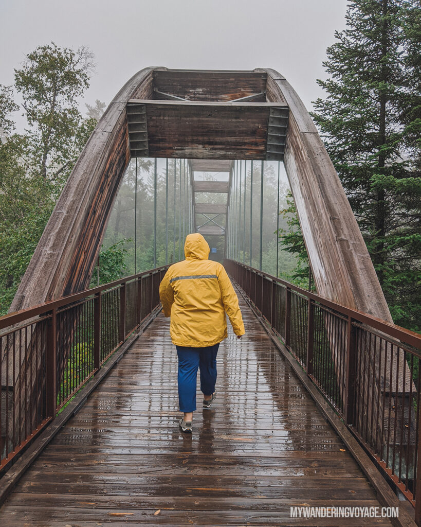 Quimet Canyon bridge to the lookout | Best scenic bridges in Ontario you have to visit | My Wandering Voyage travel blog
