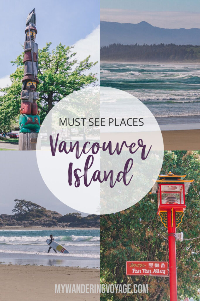 From mountains to forests to beaches and the ocean, Vancouver Island has it all. Use this 5 day itinerary for a Vancouver Island road to find the must see places on Canada’s west coast. | My Wandering Voyage travel blog #VancouverIsland #BritishColumbia #Canada #Travel