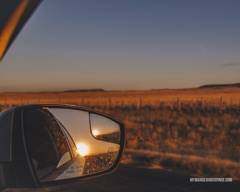 sunsets are always great on a road trip | Road trip tips: What you need to know about taking a cross-country road trip | My Wandering Voyage travel blog #Travel #RoadTrip #Canada #USA