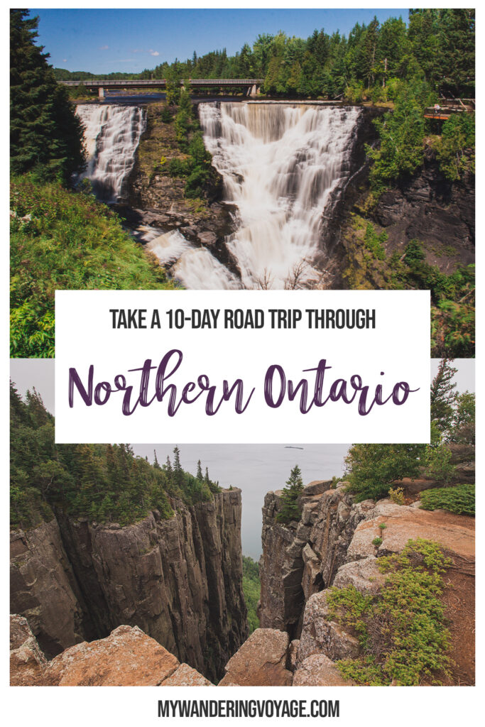 Discover Lake Superior on this Toronto to Thunder Bay road trip. This 10-day Northern Ontario road trip will take you to spectacular vistas, magical waterfalls and must-see places along Lake Superior. | My Wandering Voyage travel blog #LakeSuperior #RoadTrip #Ontario #Canada #travel