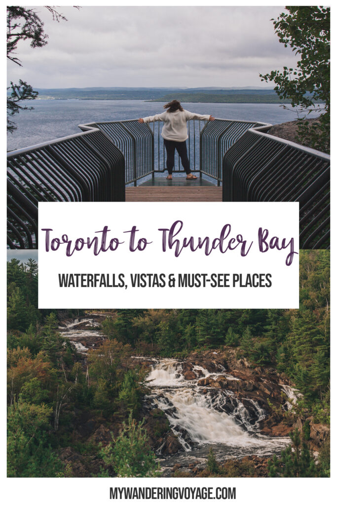 Discover Lake Superior on this Toronto to Thunder Bay road trip. This 10-day Northern Ontario road trip will take you to spectacular vistas, magical waterfalls and must-see places along Lake Superior. | My Wandering Voyage travel blog #LakeSuperior #RoadTrip #Ontario #Canada #travel