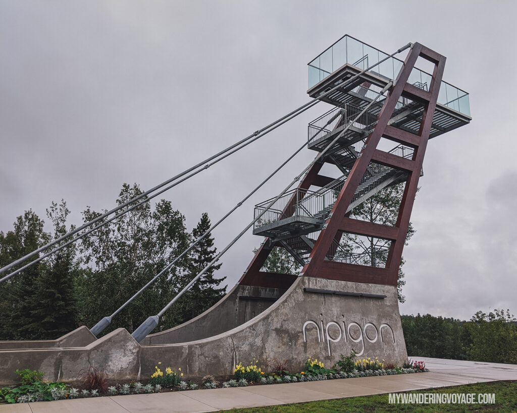 Nipigon Lookout Tower | Toronto to Thunder Bay: a 10-day Northern Ontario road trip along Lake Superior’s spectacular coast | My Wandering Voyage travel blog #LakeSuperior #RoadTrip #Ontario #Canada #travel