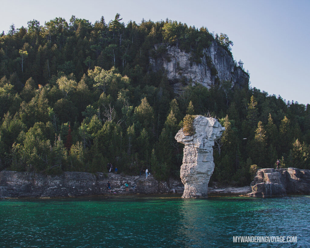 Flowerpot Island cruise |100 Unforgettable Ontario experiences that make the perfect gifts | My Wandering Voyage #Travel Blog #Ontario #GiftIdea #GiftExperiences