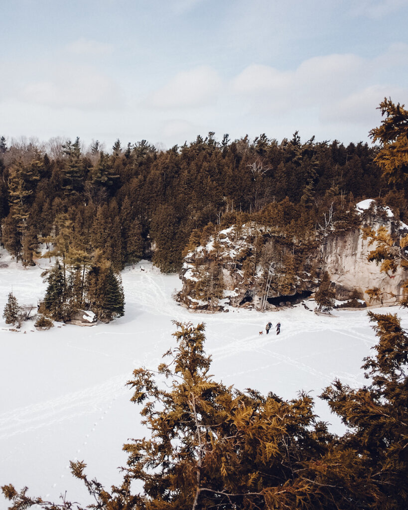 Snowshoeing in Rockwood Conservation Area | Stellar places for snowshoeing in Ontario | My Wandering Voyage travel blog #travel #winterexercise #snowshoeing #Ontario #Canada