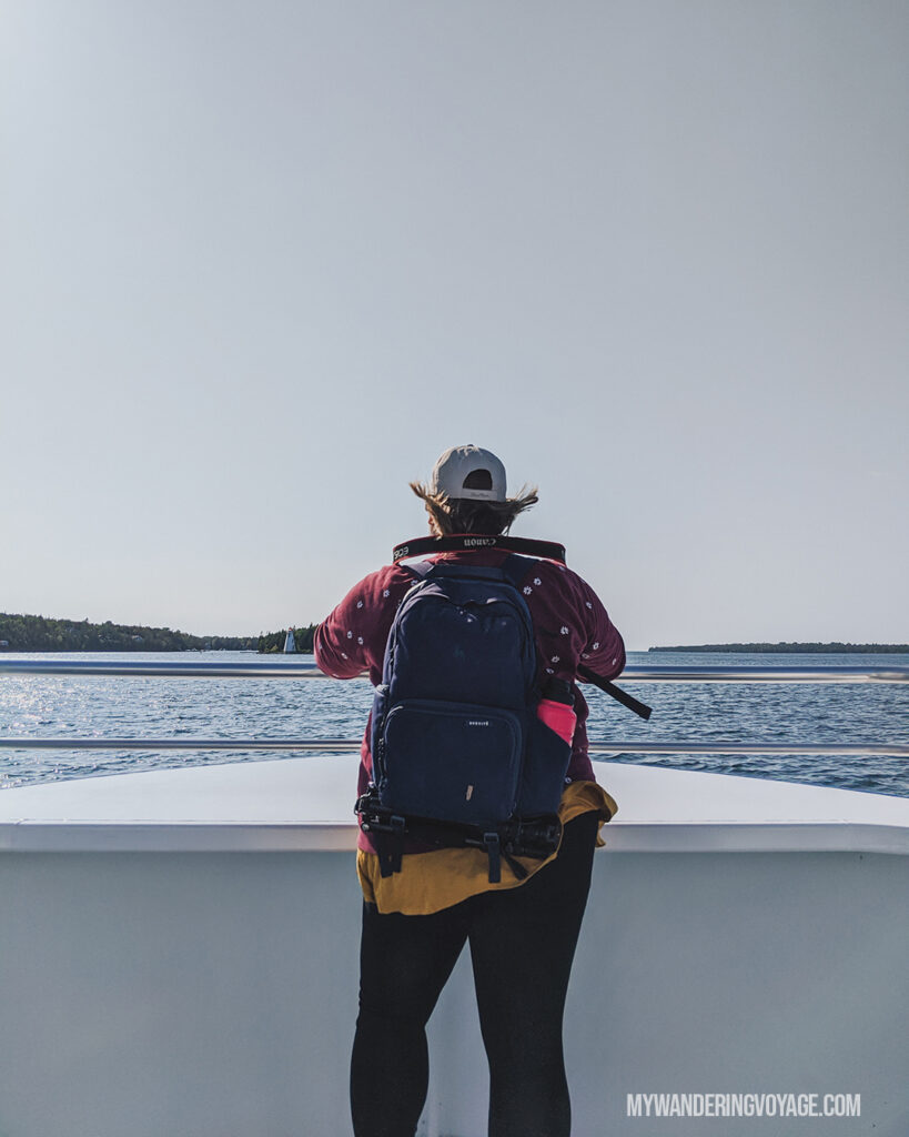 Flowerpot Island Blue Heron Cruises | The Complete guide to camping on Flowerpot Island | My Wandering Voyage travel blog #FlowerpotIsland #Tobermory #BrucePeninsula #Ontario #Canada #Travel #Camping