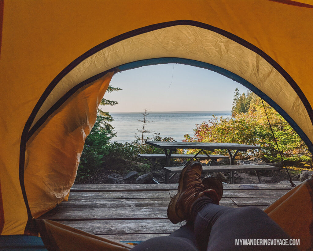 Flowerpot Island Camping | The Complete guide to camping on Flowerpot Island | My Wandering Voyage travel blog #FlowerpotIsland #Tobermory #BrucePeninsula #Ontario #Canada #Travel #Camping
