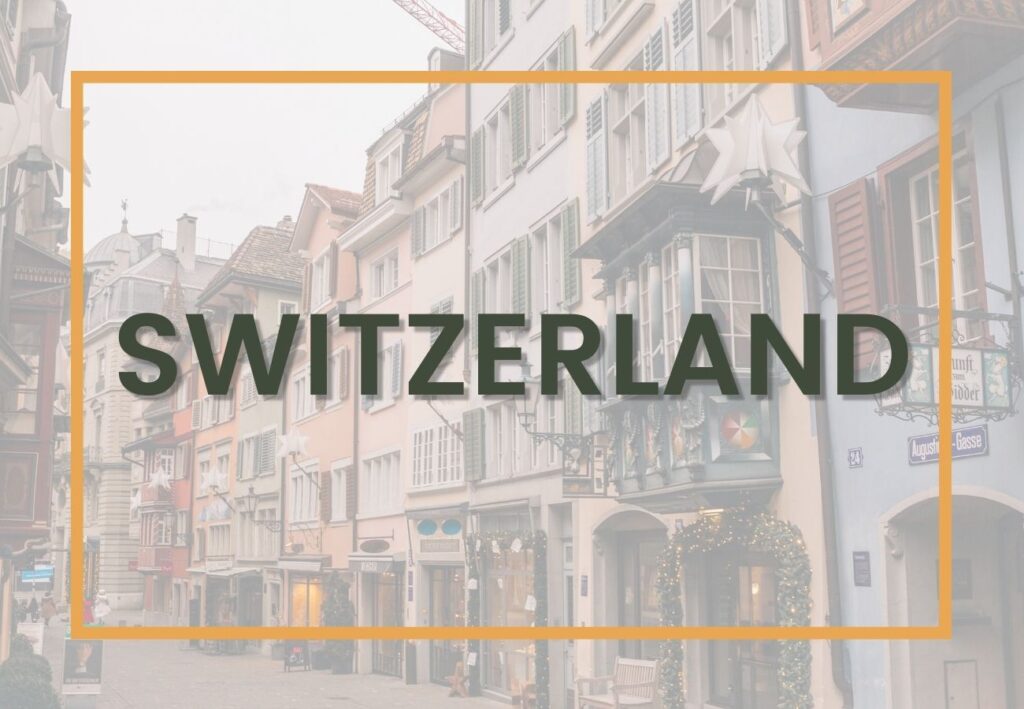 Best things to do in Switzerland | Switzerland Destinations Graphic