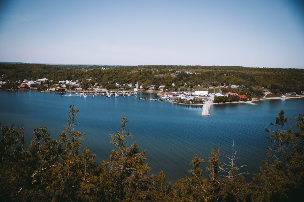 View of Gore Bay from East Bluff Lookout | Best Things to Do on Manitoulin Island | My Wandering Voyage Travel Blog