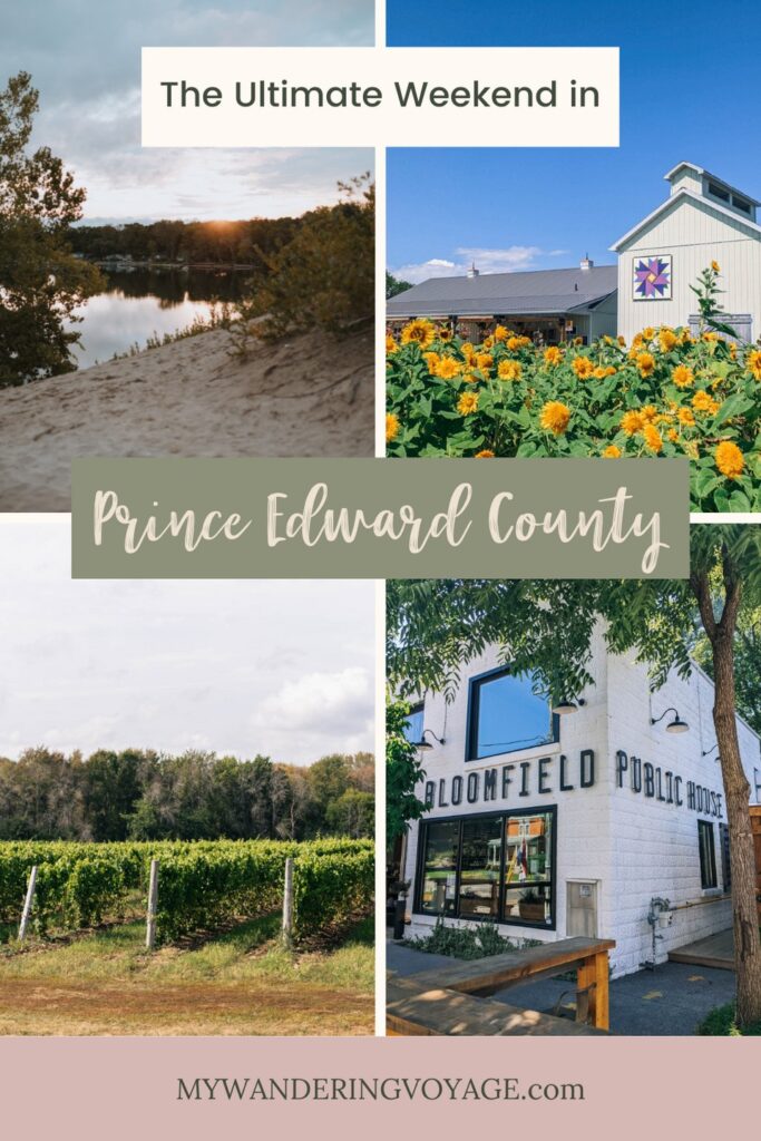 Take a long weekend to visit one of Ontario’s premier destinations. Here are the best things to do in Prince Edward County. | My Wandering Voyage travel blog #ontario #PrinceEdwardCounty #Canada #Travel