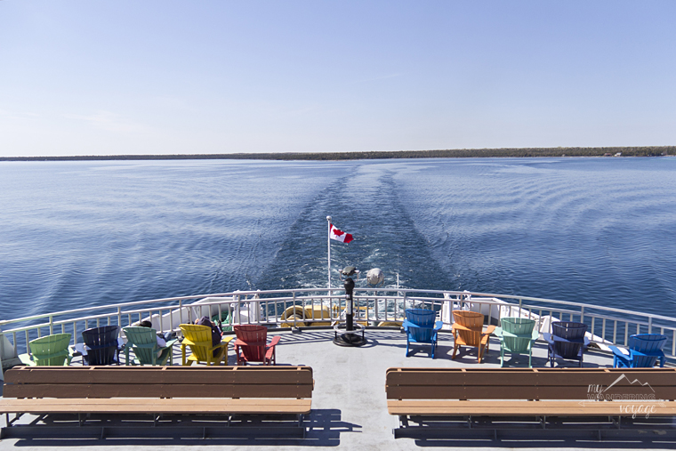 View from the back deck of Chi Cheemaun | Best Things to Do on Manitoulin Island | My Wandering Voyage Travel Blog