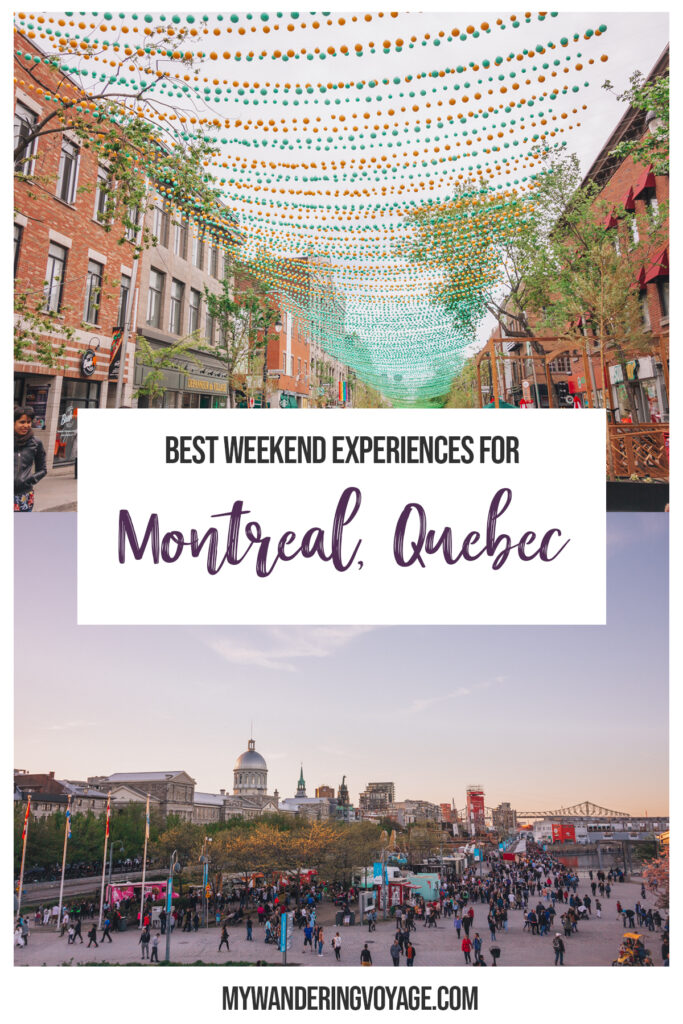 14 essential experiences for a weekend in Montreal – Montreal, Quebec, Canada is a perfect place to escape for the weekend, here’s 14 experiences to have in Montreal for any weekend warrior. | My Wandering Voyage travel blog