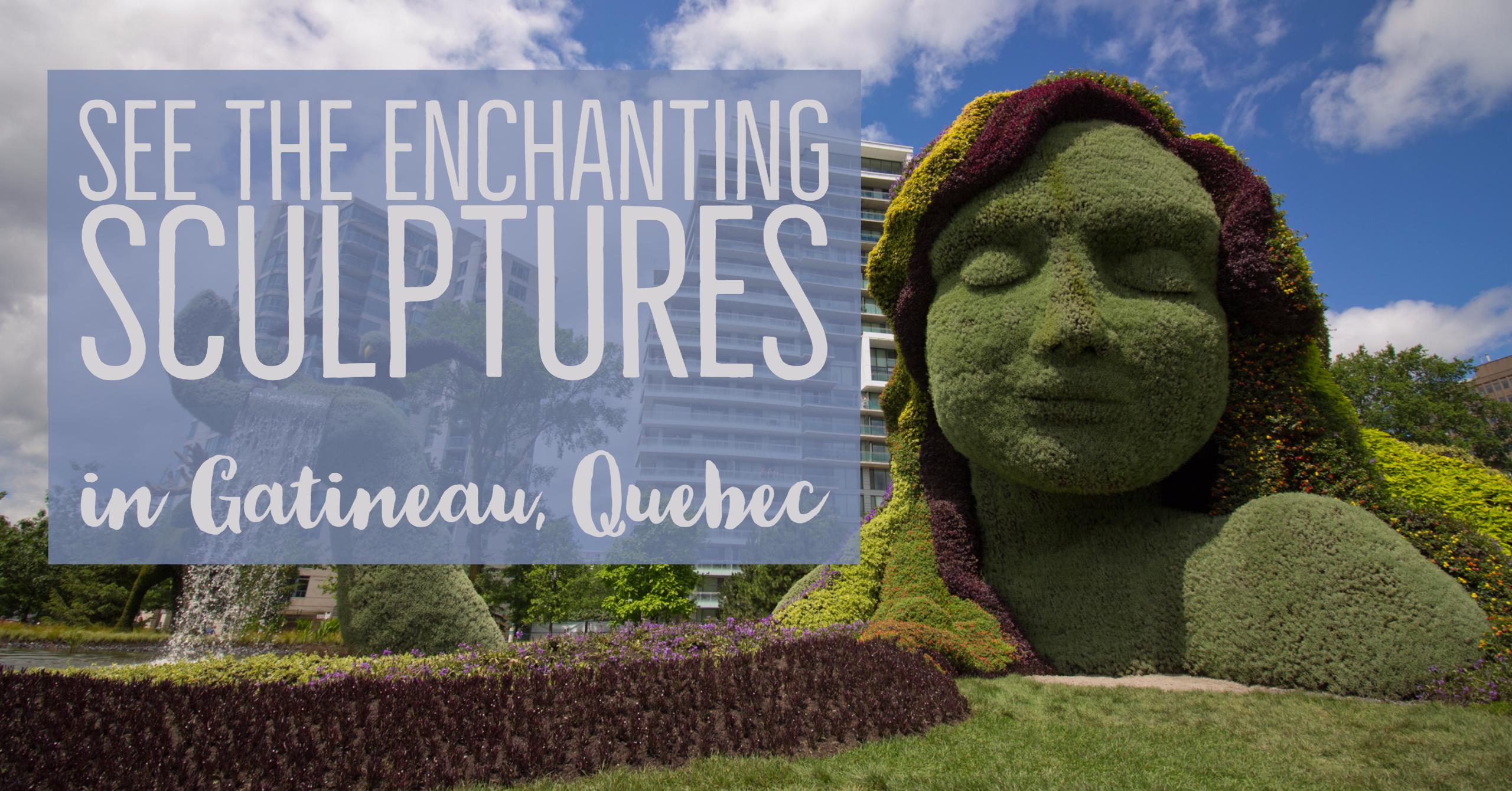 Check out the beautiful living sculptures at the MosaiCanada150 exhibit at Jacques-Cartier Park in Gatineau, Quebec before it disappears! | My Wandering Voyage travel blog