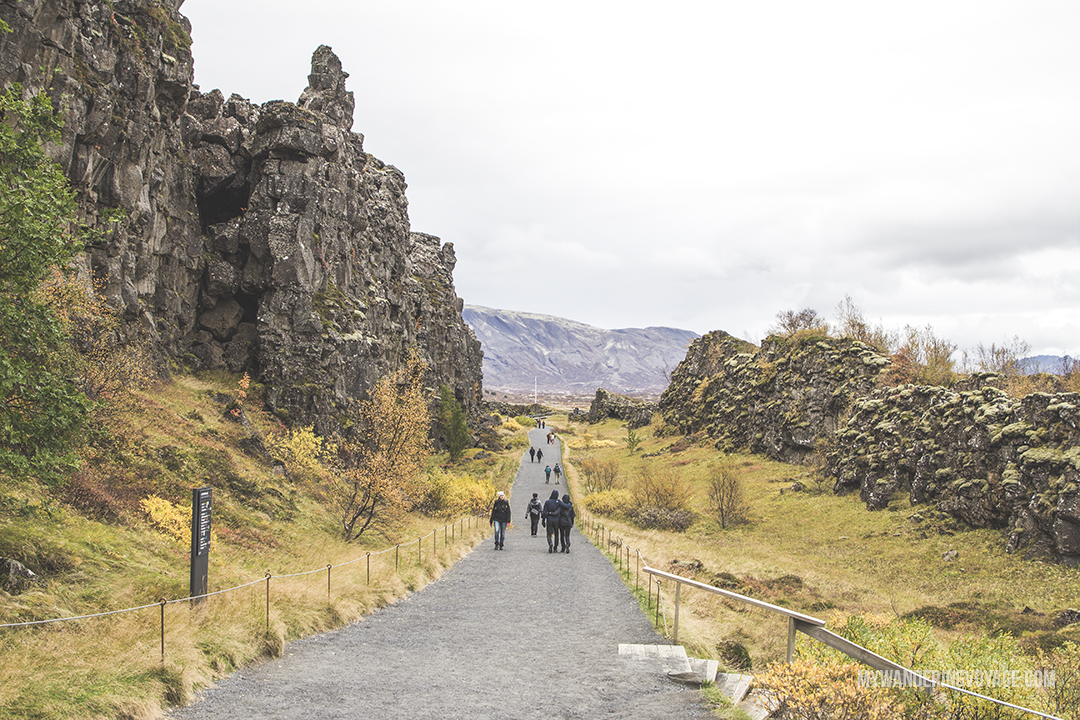 Thingvellir National Park - The Golden Circle is a well-known destination in Iceland, and it’s easy to see why. The Golden Circle is part of a road loop that can be seen in a day from Reykjavik and hits some of Iceland’s most famous landmarks | My Wandering Voyage travel blog