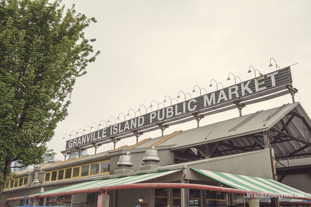 Granville Island Public Market | Get out and explore Beautiful British Columbia. From the coastal rainforests to the summit of mountains to cities like Vancouver and Victoria, there is so much to discover in British Columbia. Here’s everything you need to see in 10 days in British Columbia | My Wandering Voyage travel blog