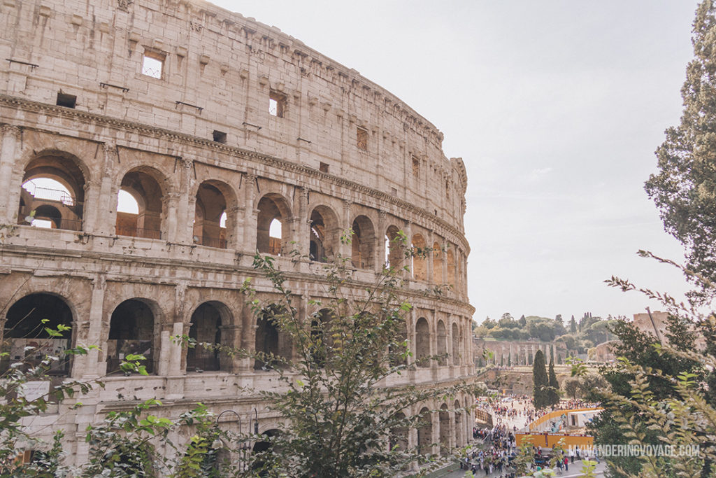 Rome Colosseum | You’ve got 10 days to explore Italy, so where do you start? This 10 day Italy itinerary will take you from Rome to Venice to Florence to Tuscany. Explore Italy in 10 days | My Wandering Voyage #travel blog #Italy #Rome #Venice #itinerary 
