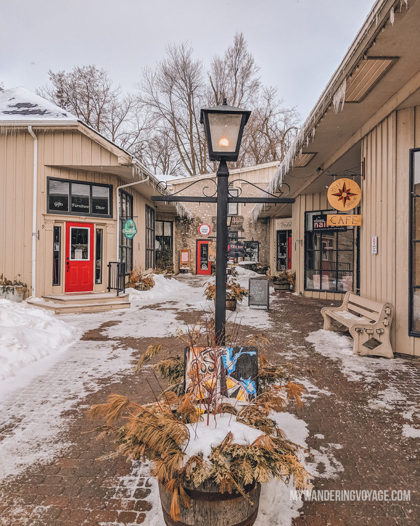 Elora Mews | The ultimate list of things to do in Elora, Ontario. Visit Elora for its small town charm, natural beauty and one-of-a-kind shops and restaurants | My Wandering Voyage travel blog