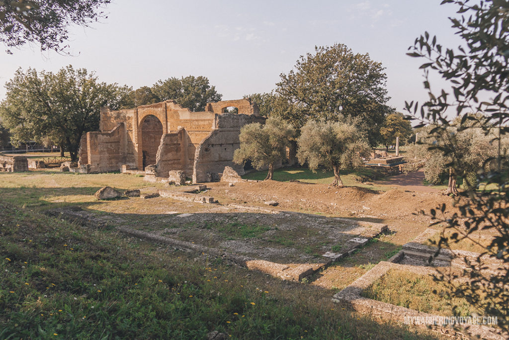 Villa Adriana ruins | Visit UNESCO World Heritage Sites Villa Adriana and Villa d’Este in a day trip to Tivoli, Italy, a mountainside town about 30 kilometres from Rome. | My Wandering Voyage travel blog #rome #italy #travel #UNESCO
