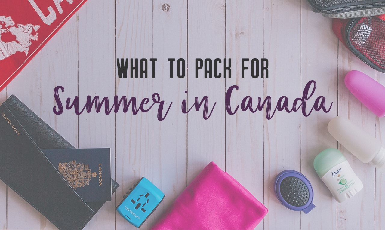 In Canada, summer temperatures range from coast to coast to coast. It can be hard to know what to pack for Canada in summer. This guide will help. #packingguide #packinglist #summertravel #travel #Canada